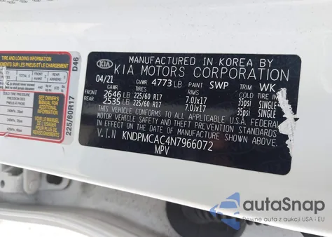 2022 Kia Sportage Lx из США, поврежденный, VIN KNDPMCAC4N7966072